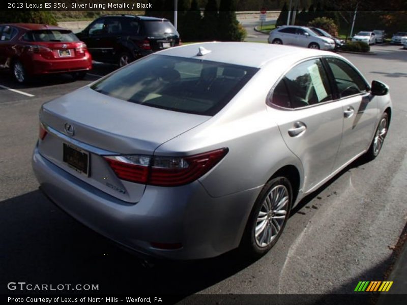 Silver Lining Metallic / Black 2013 Lexus ES 350
