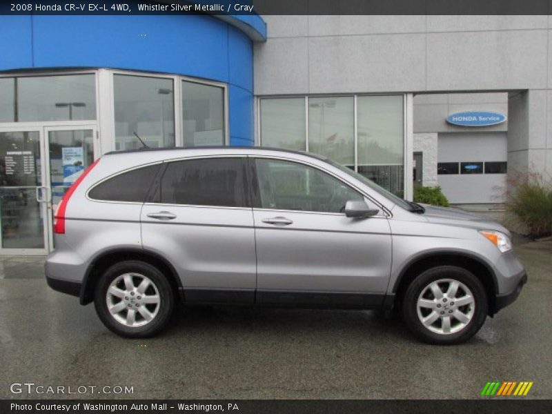 Whistler Silver Metallic / Gray 2008 Honda CR-V EX-L 4WD