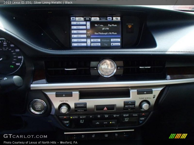 Silver Lining Metallic / Black 2013 Lexus ES 350