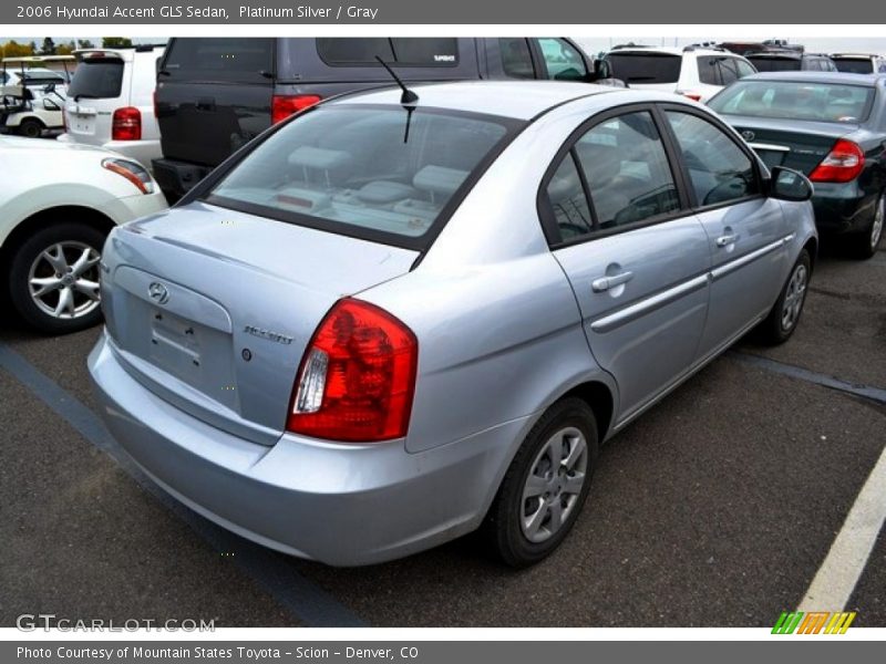 Platinum Silver / Gray 2006 Hyundai Accent GLS Sedan