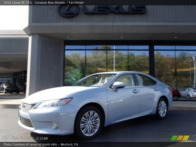 Cerulean Blue Metallic / Parchment 2013 Lexus ES 350
