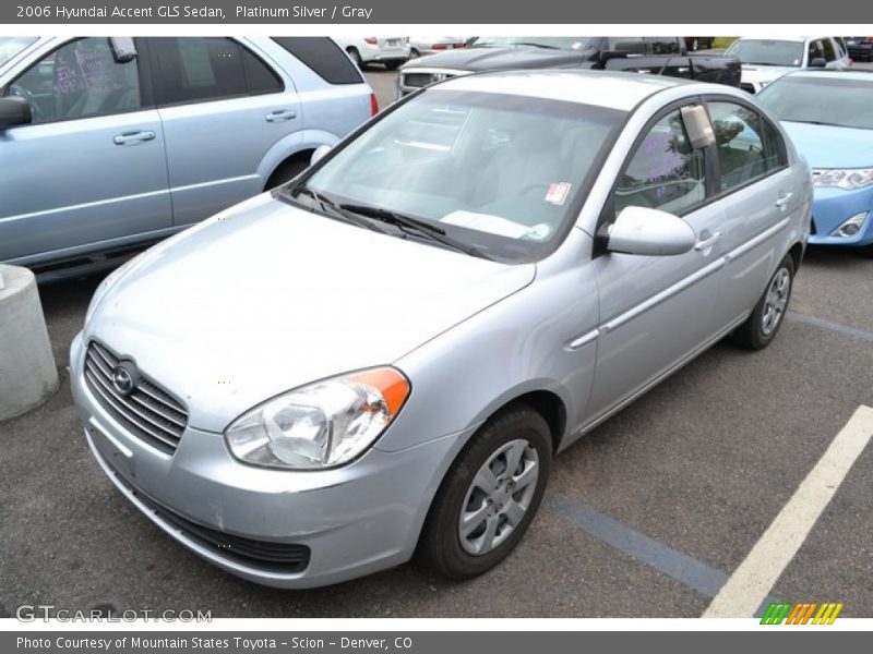 Platinum Silver / Gray 2006 Hyundai Accent GLS Sedan