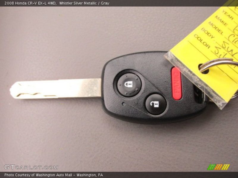Whistler Silver Metallic / Gray 2008 Honda CR-V EX-L 4WD