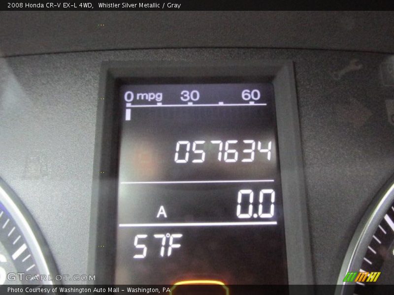 Whistler Silver Metallic / Gray 2008 Honda CR-V EX-L 4WD