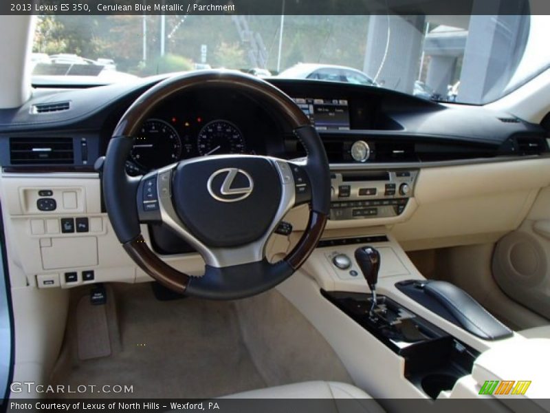 Cerulean Blue Metallic / Parchment 2013 Lexus ES 350