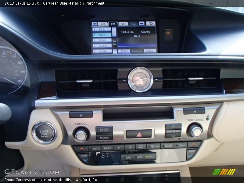 Cerulean Blue Metallic / Parchment 2013 Lexus ES 350