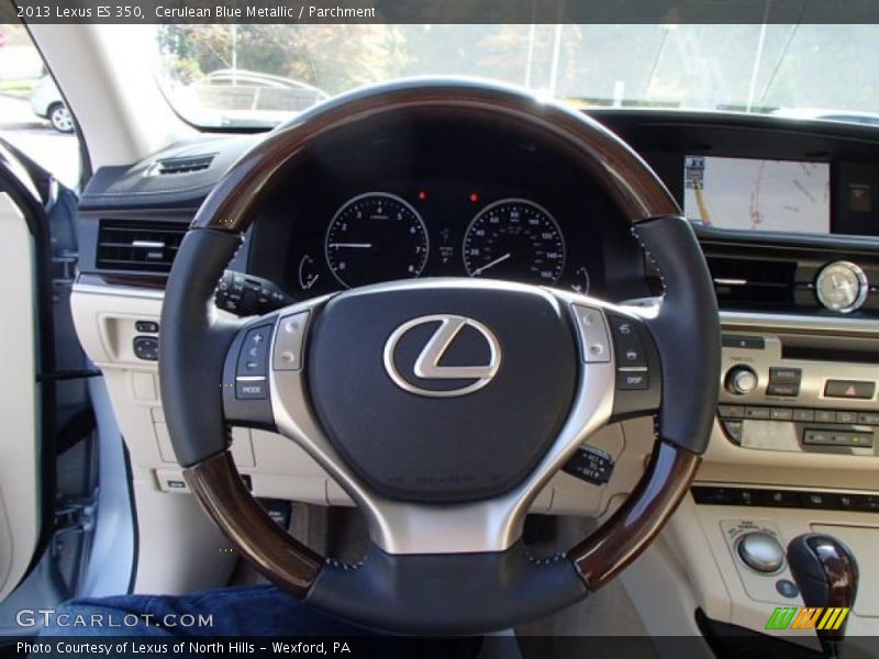 Cerulean Blue Metallic / Parchment 2013 Lexus ES 350