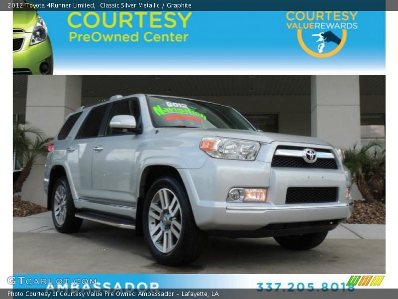 Classic Silver Metallic / Graphite 2012 Toyota 4Runner Limited