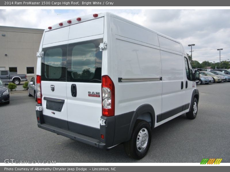 Bright White / Gray 2014 Ram ProMaster 1500 Cargo High Roof