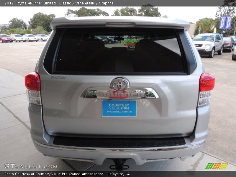 Classic Silver Metallic / Graphite 2012 Toyota 4Runner Limited