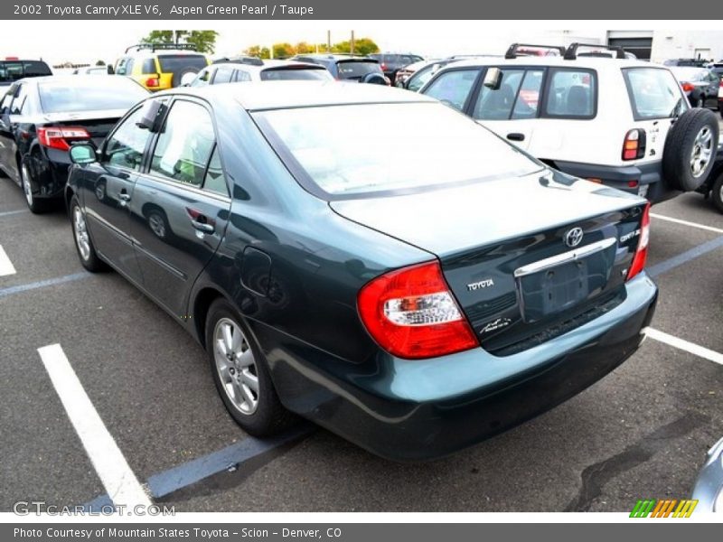 Aspen Green Pearl / Taupe 2002 Toyota Camry XLE V6
