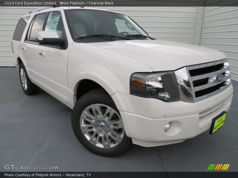 White Platinum / Charcoal Black 2014 Ford Expedition Limited