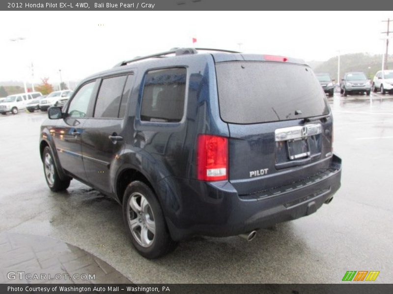 Bali Blue Pearl / Gray 2012 Honda Pilot EX-L 4WD
