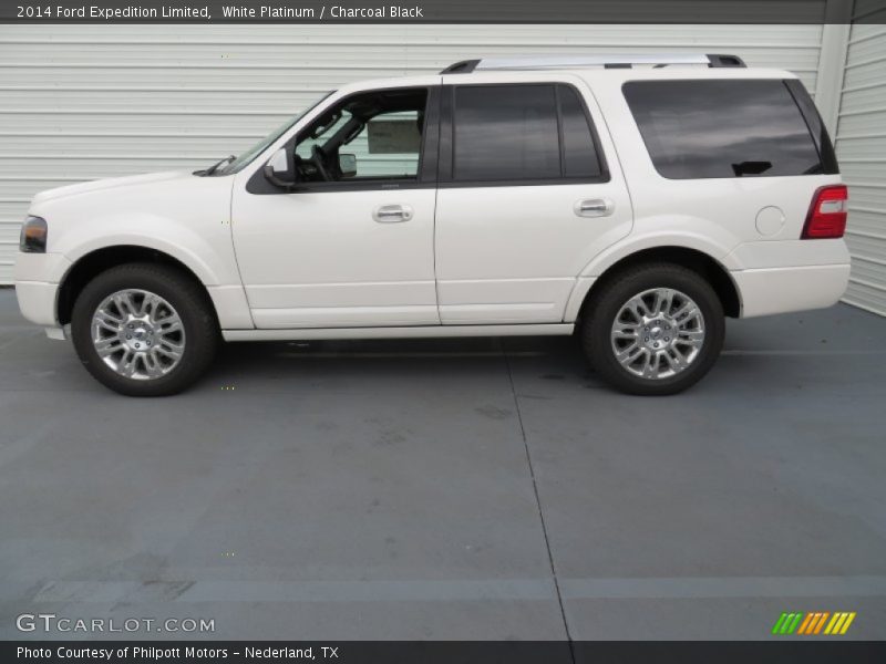White Platinum / Charcoal Black 2014 Ford Expedition Limited