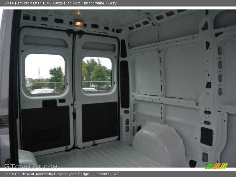 Bright White / Gray 2014 Ram ProMaster 1500 Cargo High Roof