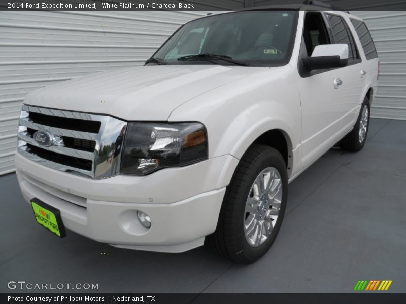 White Platinum / Charcoal Black 2014 Ford Expedition Limited
