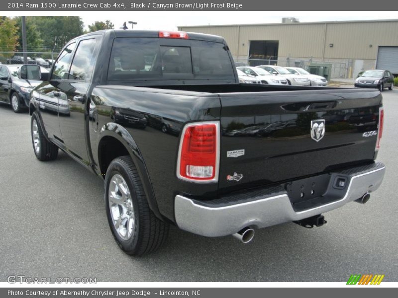 Black / Canyon Brown/Light Frost Beige 2014 Ram 1500 Laramie Crew Cab 4x4