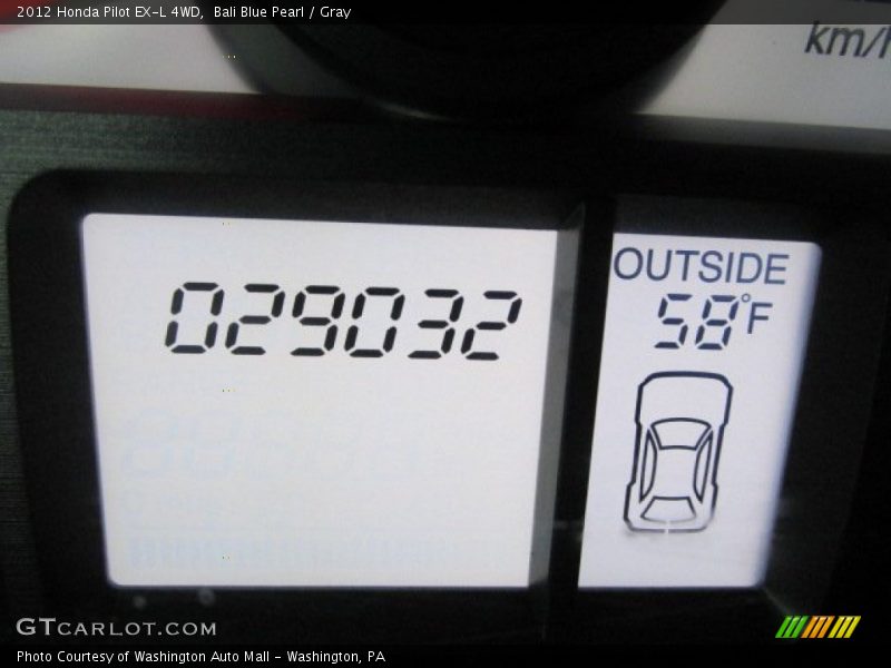 Bali Blue Pearl / Gray 2012 Honda Pilot EX-L 4WD