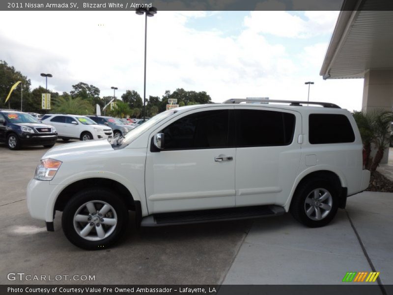 Blizzard White / Almond 2011 Nissan Armada SV