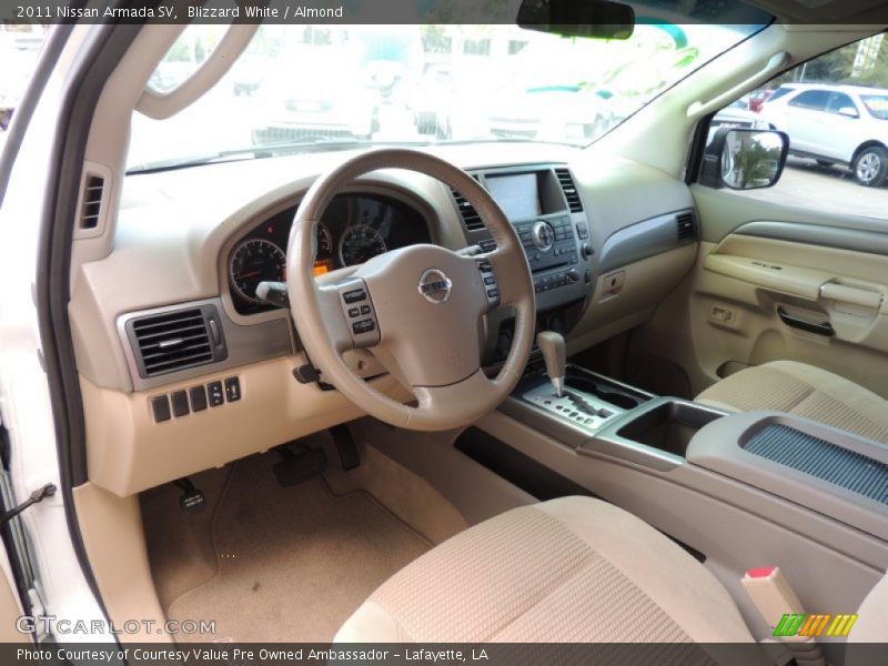 Blizzard White / Almond 2011 Nissan Armada SV