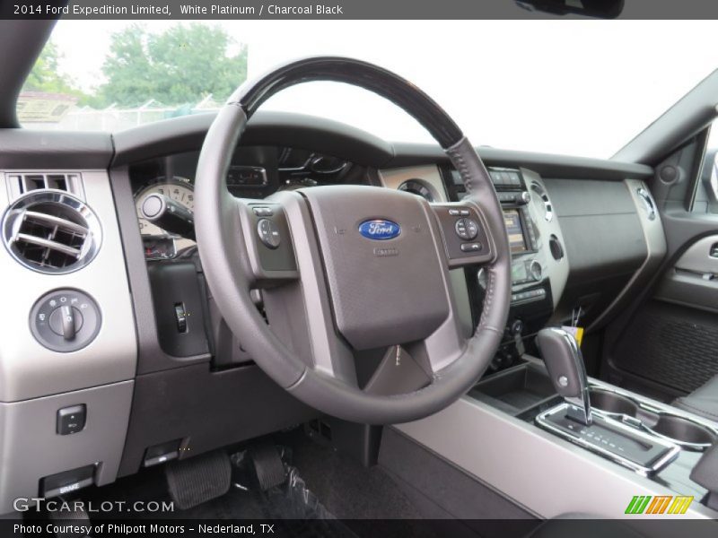 White Platinum / Charcoal Black 2014 Ford Expedition Limited