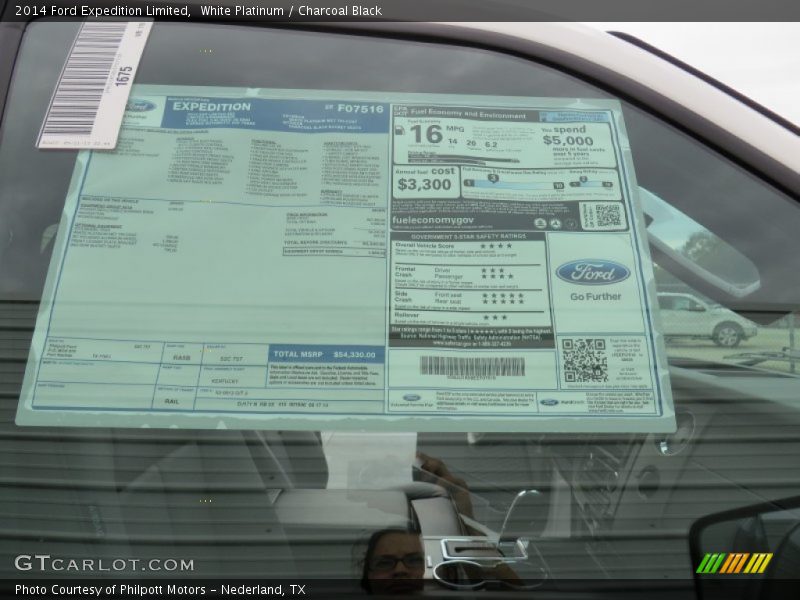 White Platinum / Charcoal Black 2014 Ford Expedition Limited