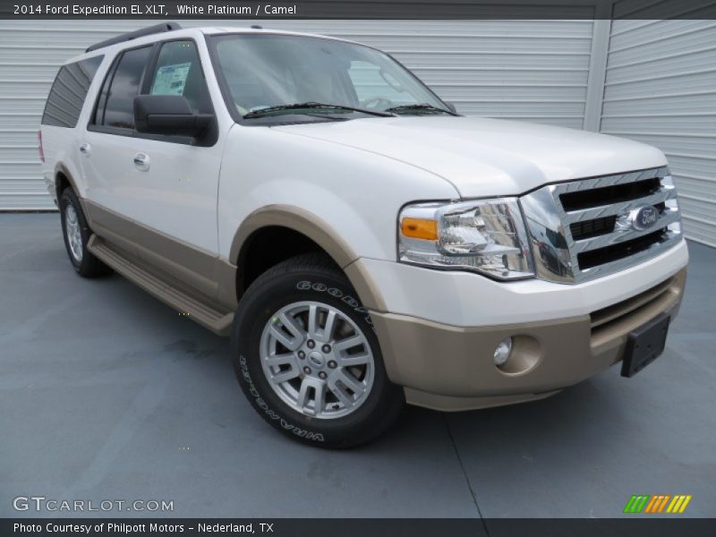 White Platinum / Camel 2014 Ford Expedition EL XLT