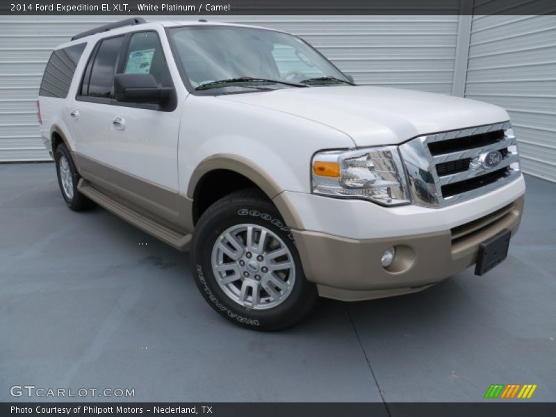 White Platinum / Camel 2014 Ford Expedition EL XLT