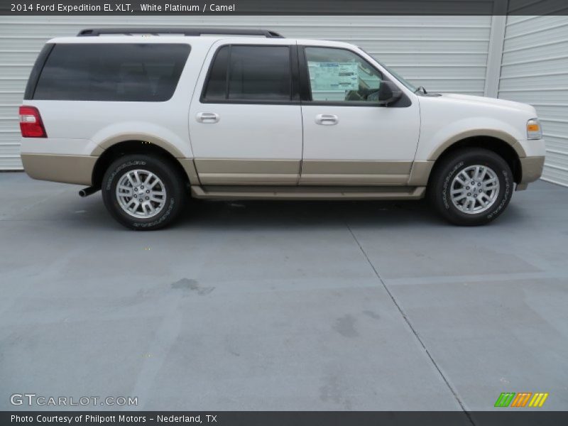 White Platinum / Camel 2014 Ford Expedition EL XLT