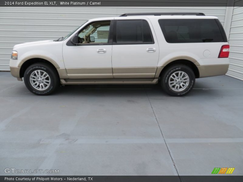 White Platinum / Camel 2014 Ford Expedition EL XLT