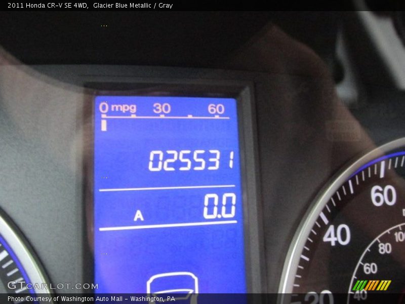 Glacier Blue Metallic / Gray 2011 Honda CR-V SE 4WD