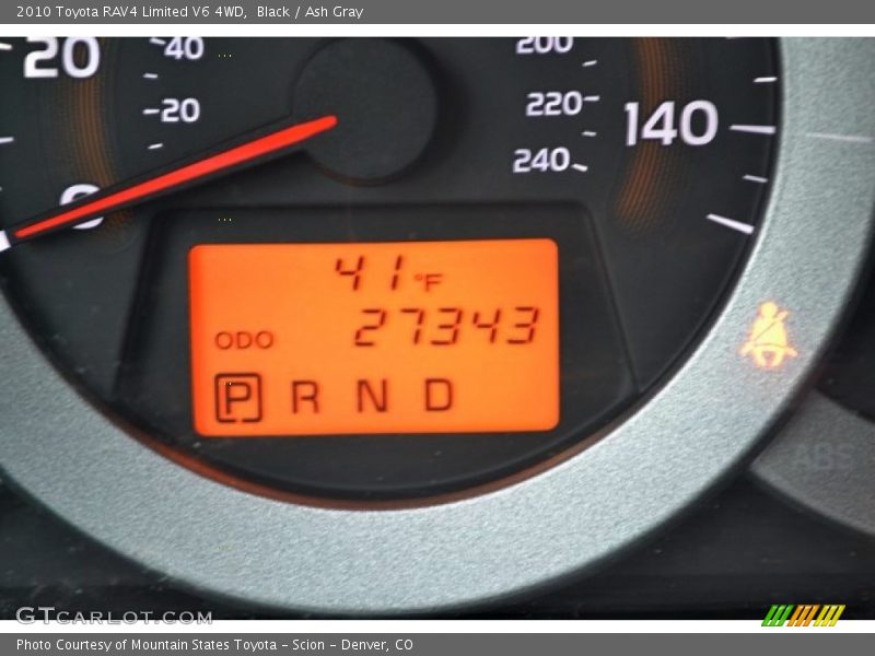 Black / Ash Gray 2010 Toyota RAV4 Limited V6 4WD