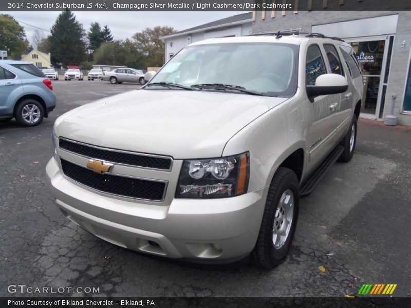 Champagne Silver Metallic / Light Cashmere/Dark Cashmere 2014 Chevrolet Suburban LS 4x4