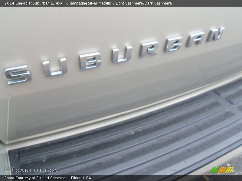 Champagne Silver Metallic / Light Cashmere/Dark Cashmere 2014 Chevrolet Suburban LS 4x4