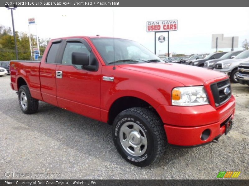 Bright Red / Medium Flint 2007 Ford F150 STX SuperCab 4x4