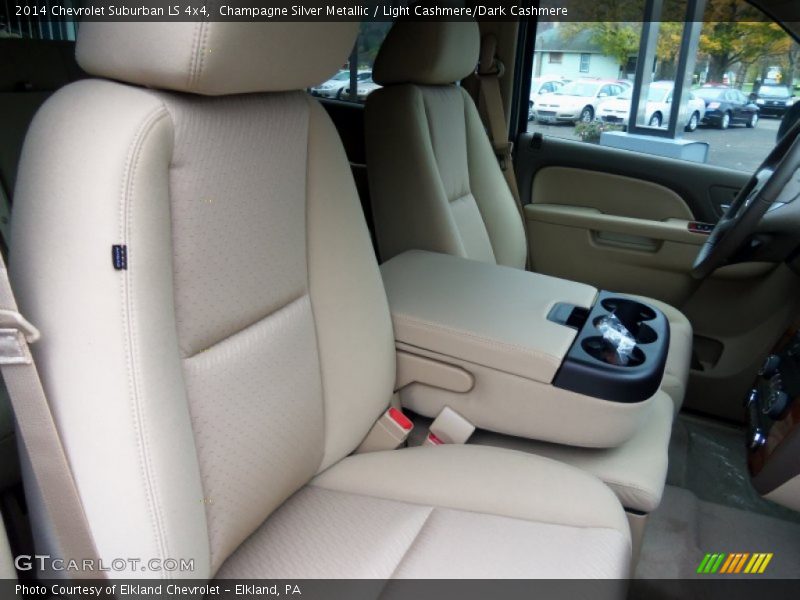 Champagne Silver Metallic / Light Cashmere/Dark Cashmere 2014 Chevrolet Suburban LS 4x4