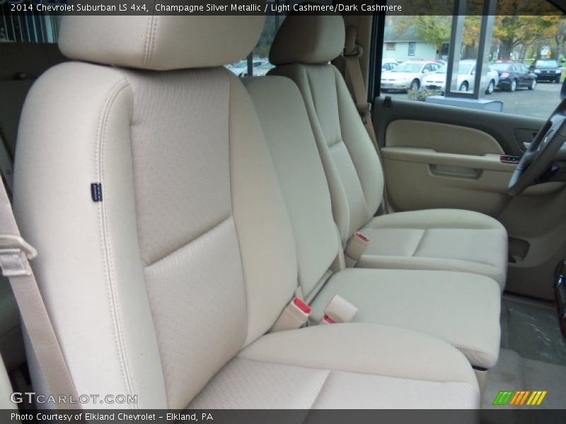 Champagne Silver Metallic / Light Cashmere/Dark Cashmere 2014 Chevrolet Suburban LS 4x4