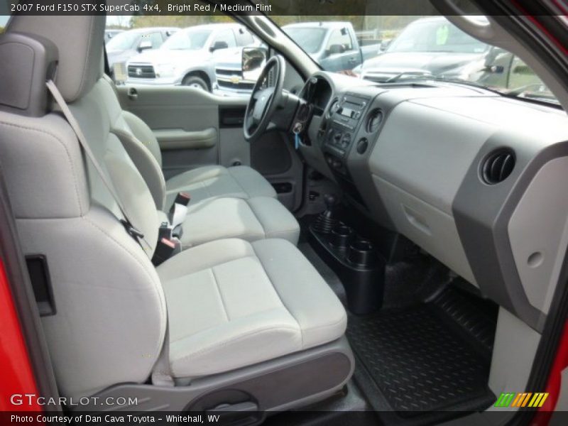 Bright Red / Medium Flint 2007 Ford F150 STX SuperCab 4x4