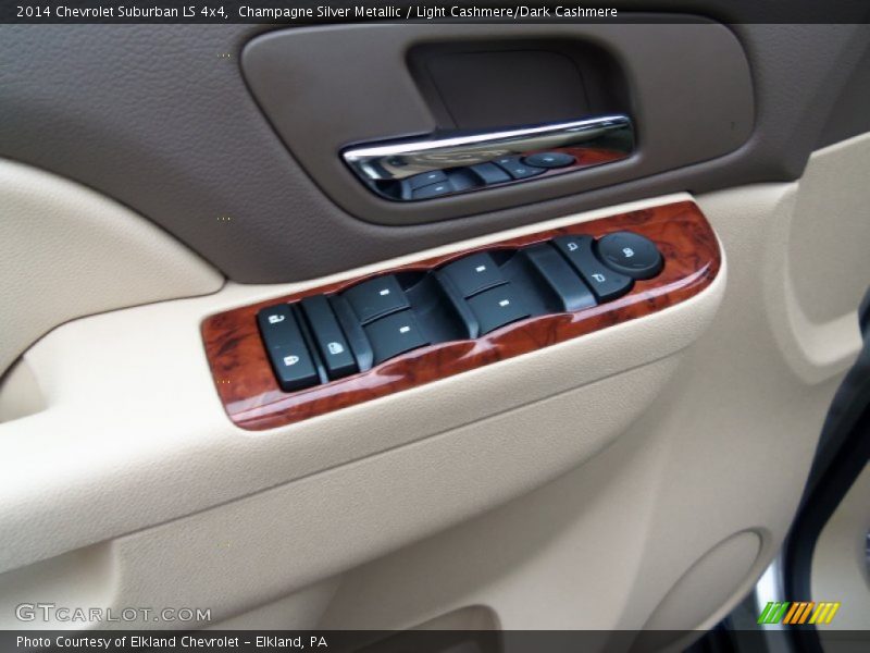 Champagne Silver Metallic / Light Cashmere/Dark Cashmere 2014 Chevrolet Suburban LS 4x4