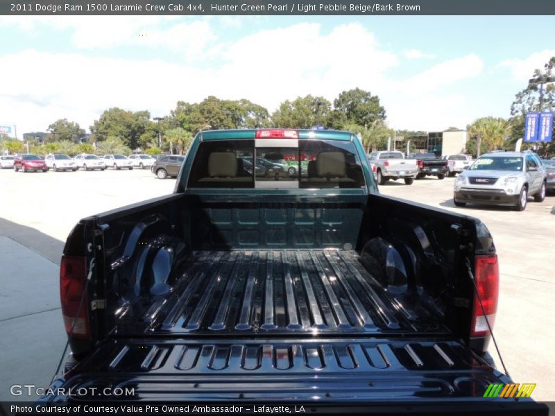 Hunter Green Pearl / Light Pebble Beige/Bark Brown 2011 Dodge Ram 1500 Laramie Crew Cab 4x4
