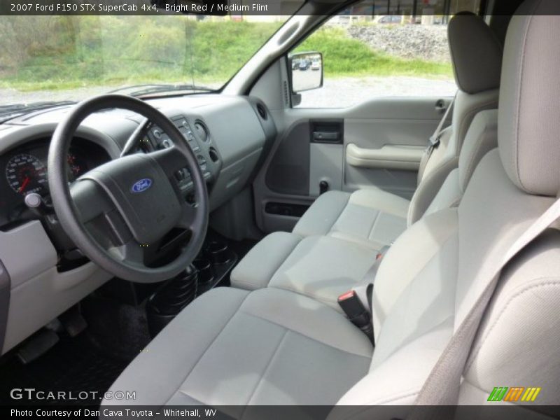 Bright Red / Medium Flint 2007 Ford F150 STX SuperCab 4x4