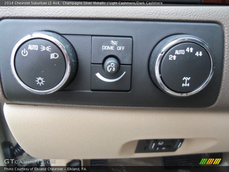 Champagne Silver Metallic / Light Cashmere/Dark Cashmere 2014 Chevrolet Suburban LS 4x4