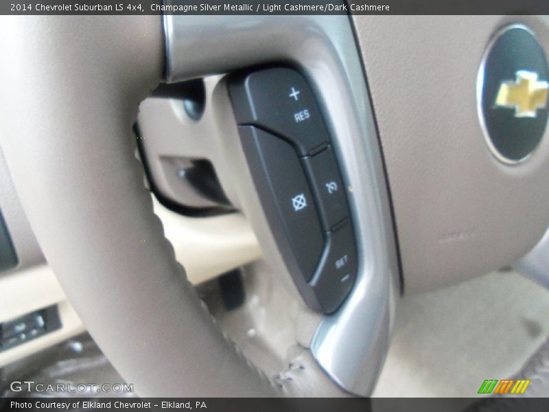 Champagne Silver Metallic / Light Cashmere/Dark Cashmere 2014 Chevrolet Suburban LS 4x4