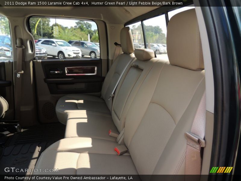 Hunter Green Pearl / Light Pebble Beige/Bark Brown 2011 Dodge Ram 1500 Laramie Crew Cab 4x4