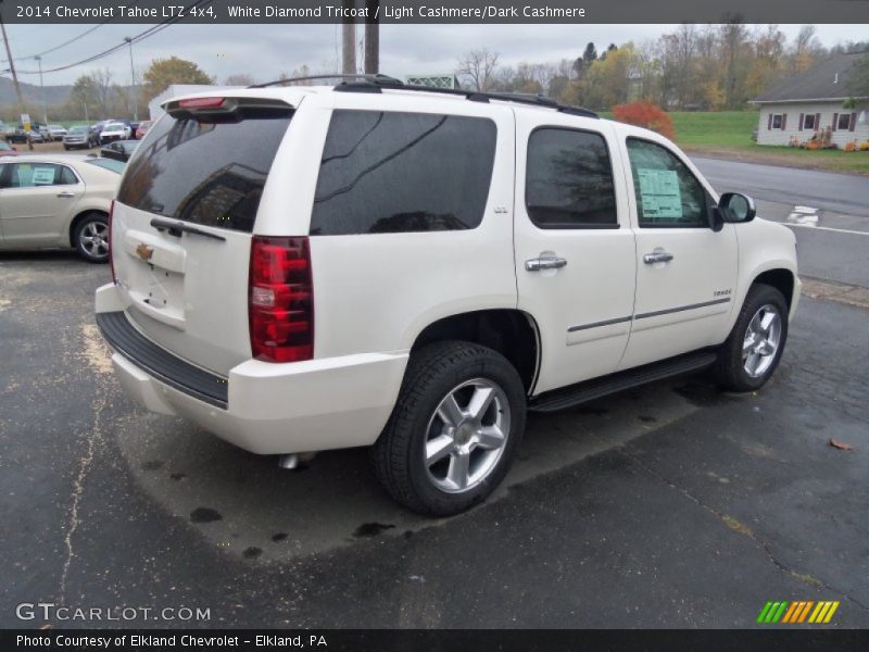 White Diamond Tricoat / Light Cashmere/Dark Cashmere 2014 Chevrolet Tahoe LTZ 4x4
