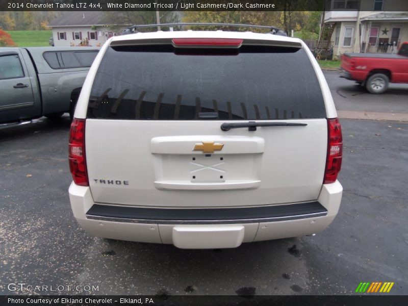 White Diamond Tricoat / Light Cashmere/Dark Cashmere 2014 Chevrolet Tahoe LTZ 4x4