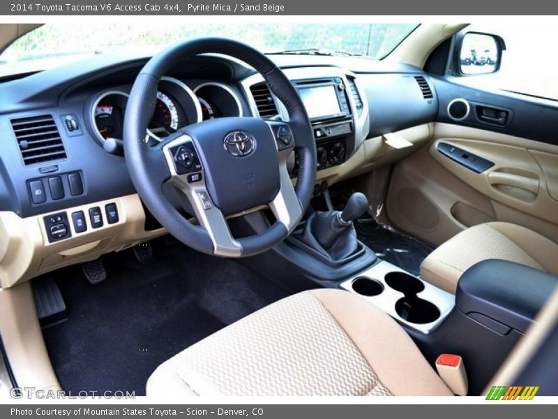  2014 Tacoma V6 Access Cab 4x4 Sand Beige Interior