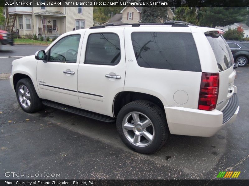 White Diamond Tricoat / Light Cashmere/Dark Cashmere 2014 Chevrolet Tahoe LTZ 4x4