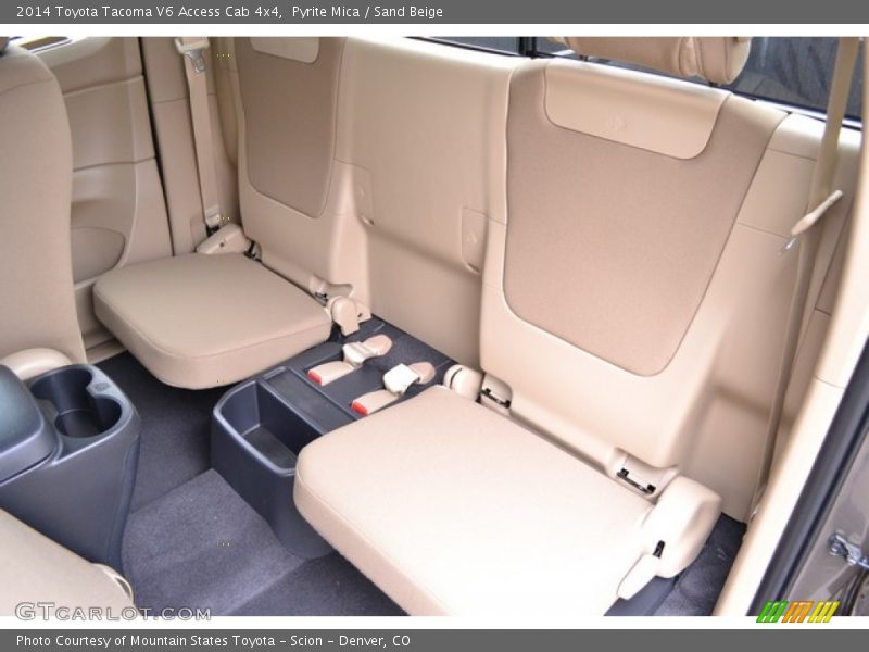 Rear Seat of 2014 Tacoma V6 Access Cab 4x4