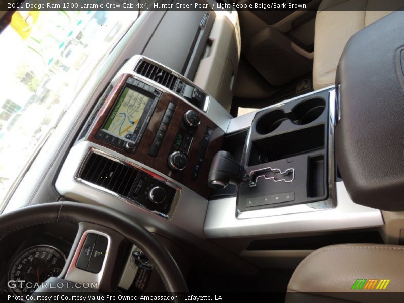 Hunter Green Pearl / Light Pebble Beige/Bark Brown 2011 Dodge Ram 1500 Laramie Crew Cab 4x4